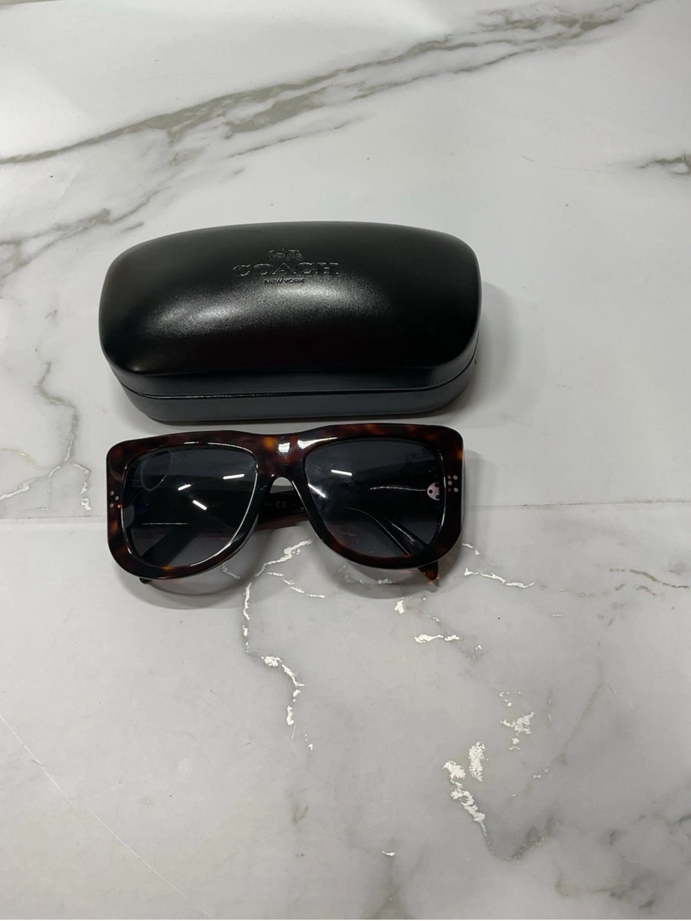 Celine Sunglasses CL40157U 54B Tortoise Square Frames with Gray Lenses 57-18-140